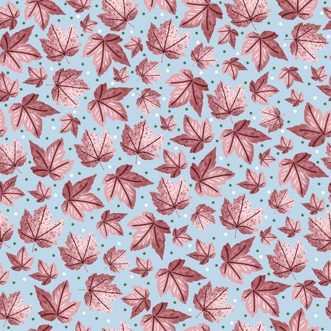 Pink Leafy surface pattern design