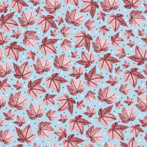 pink leafy surface pattern design
