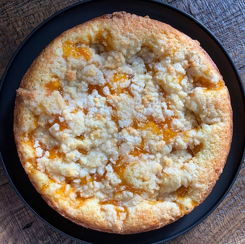 Almond and Apricot Jam Cake - Ellas Better Bakes