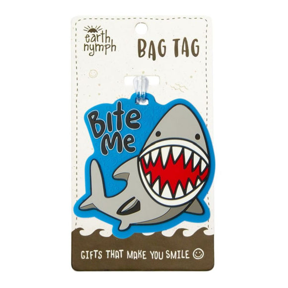 Bite Me Shark Bag Tag 