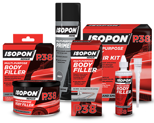 Isopon Plastic Bumper Repair Kit Body Filler Primer Aerosol for sale