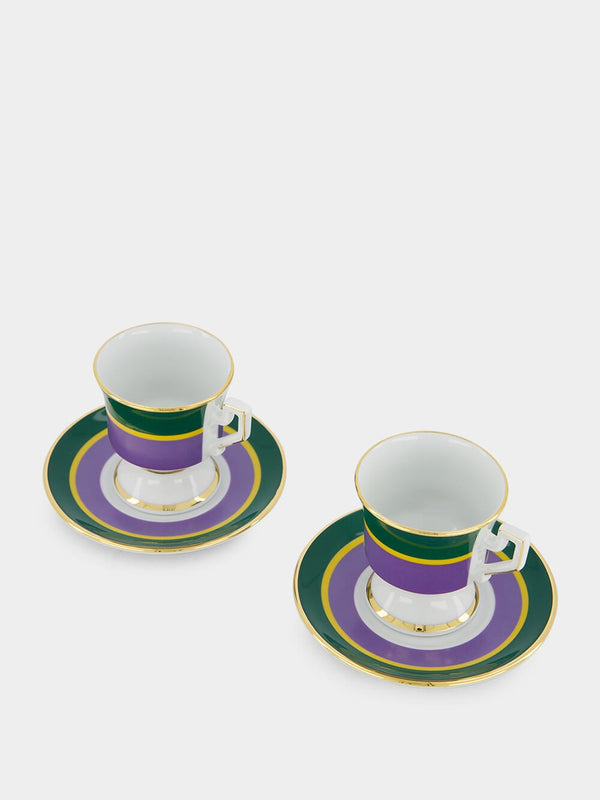 Espresso Cup Set Of 2 in Rainbow Viola - Homeware