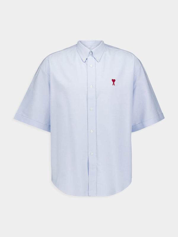 Supreme Small Box Shirt (White) All cotton with button down collar and  embroidered logo patch on chest.