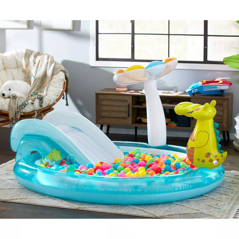 Bassin gonflable pour enfants avec toboggan et seau d'arrosage - AlligatorPool livraison partout au maroc magasin de jouet kidcado