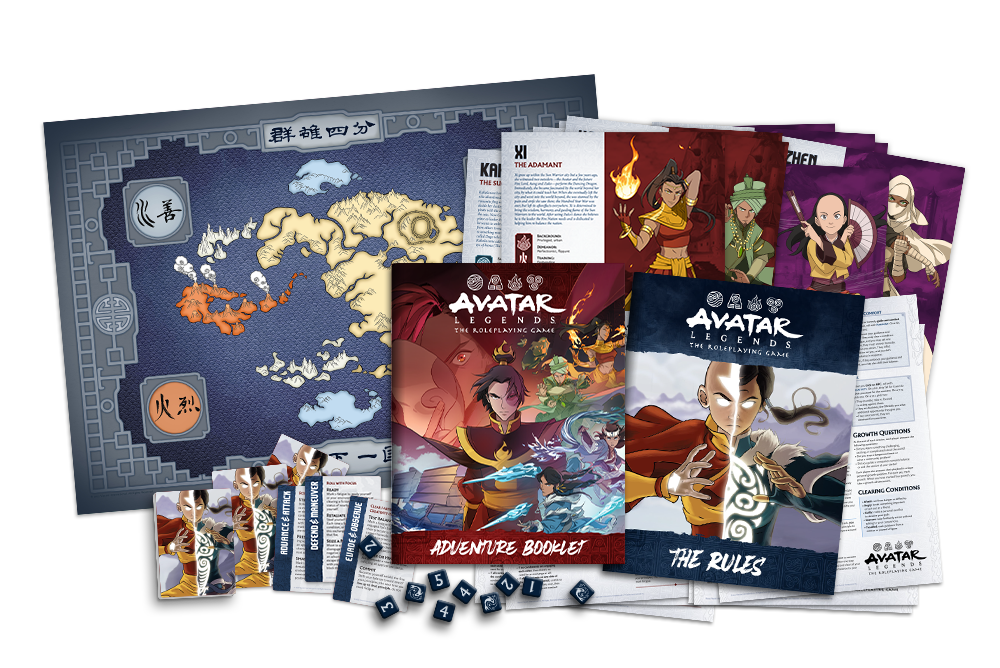 Avatar Legends: Starter Set components and contents