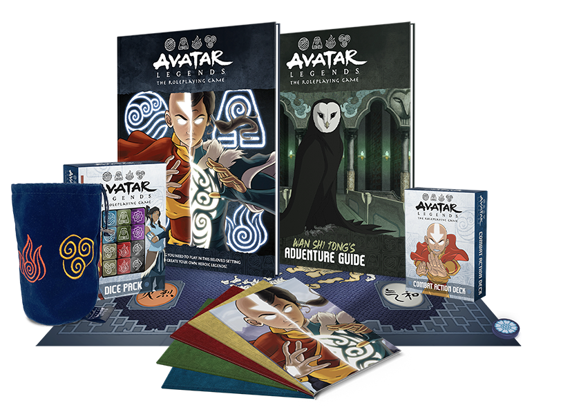 Avatar Legends: The Roleplaying Game includes everything you need to craft epic adventures with your friends and loved ones!