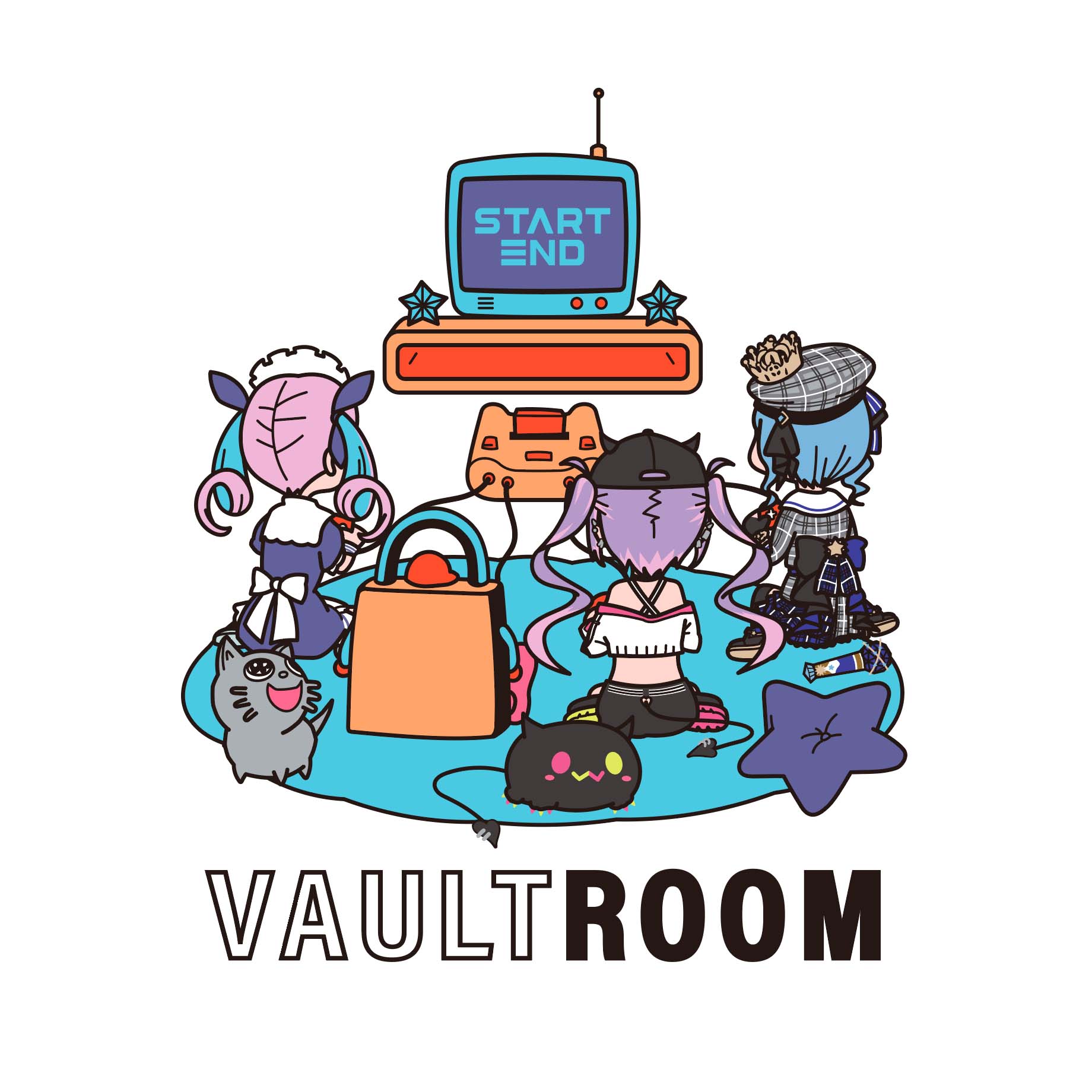 Vaultroom hololive STARTEND TEE /WHT | nate-hospital.com