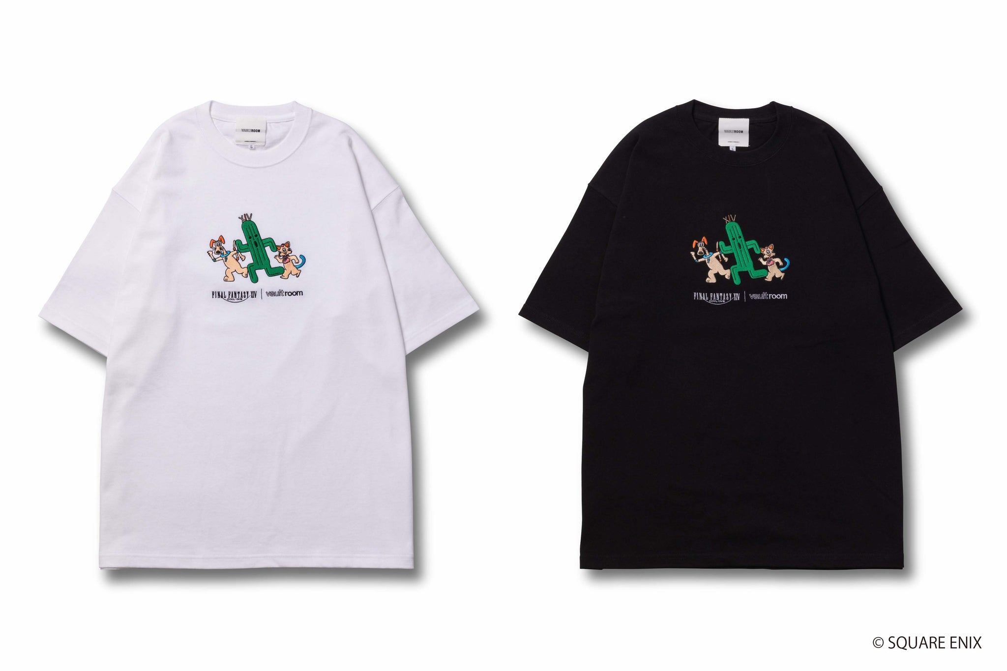 FF14サボテンダー白XLVaultroom VR×FFXIV SABOTENDER TEE WHT XL