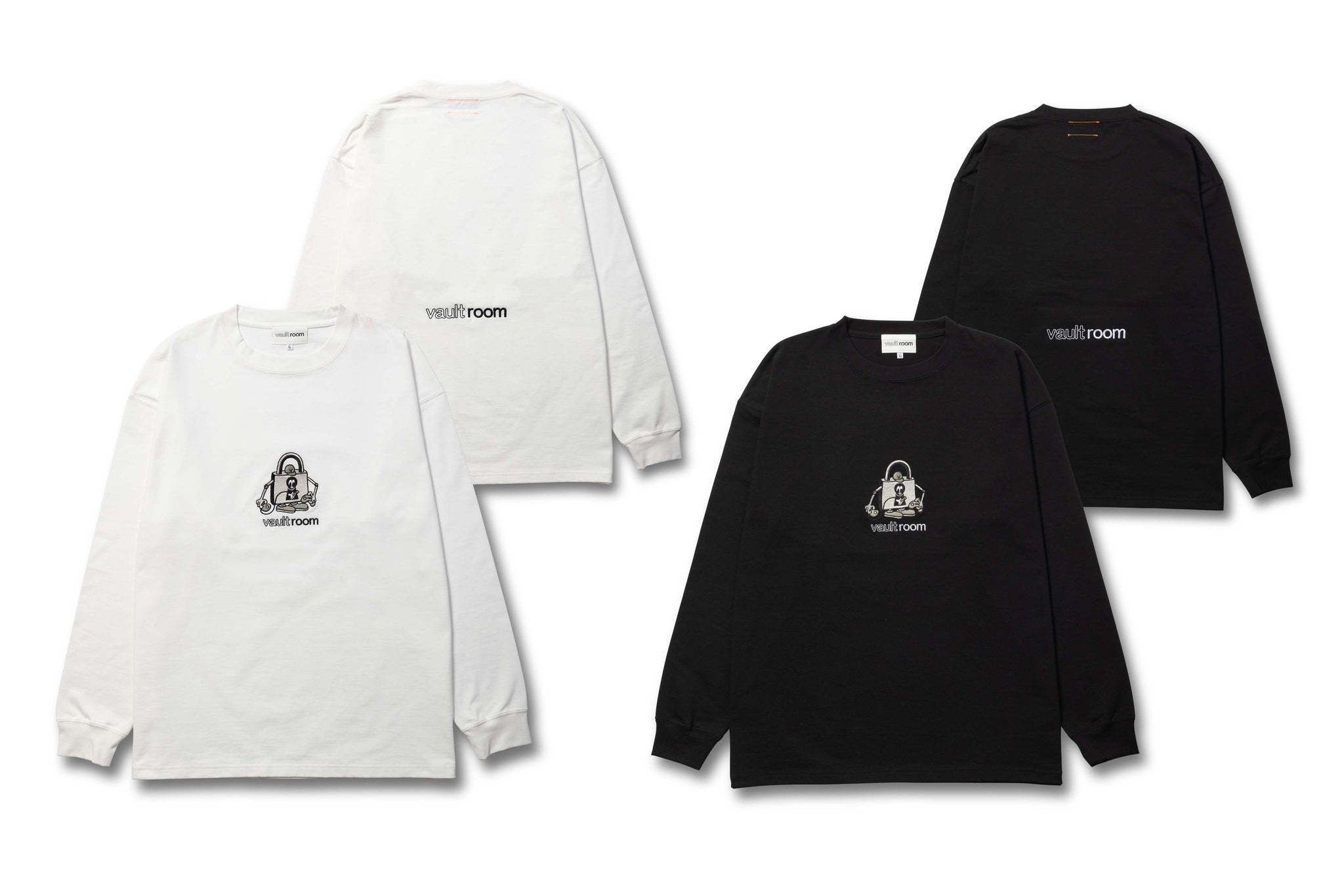 8/15 MONOCHROME LOGO L/S TEE – VAULTROOM