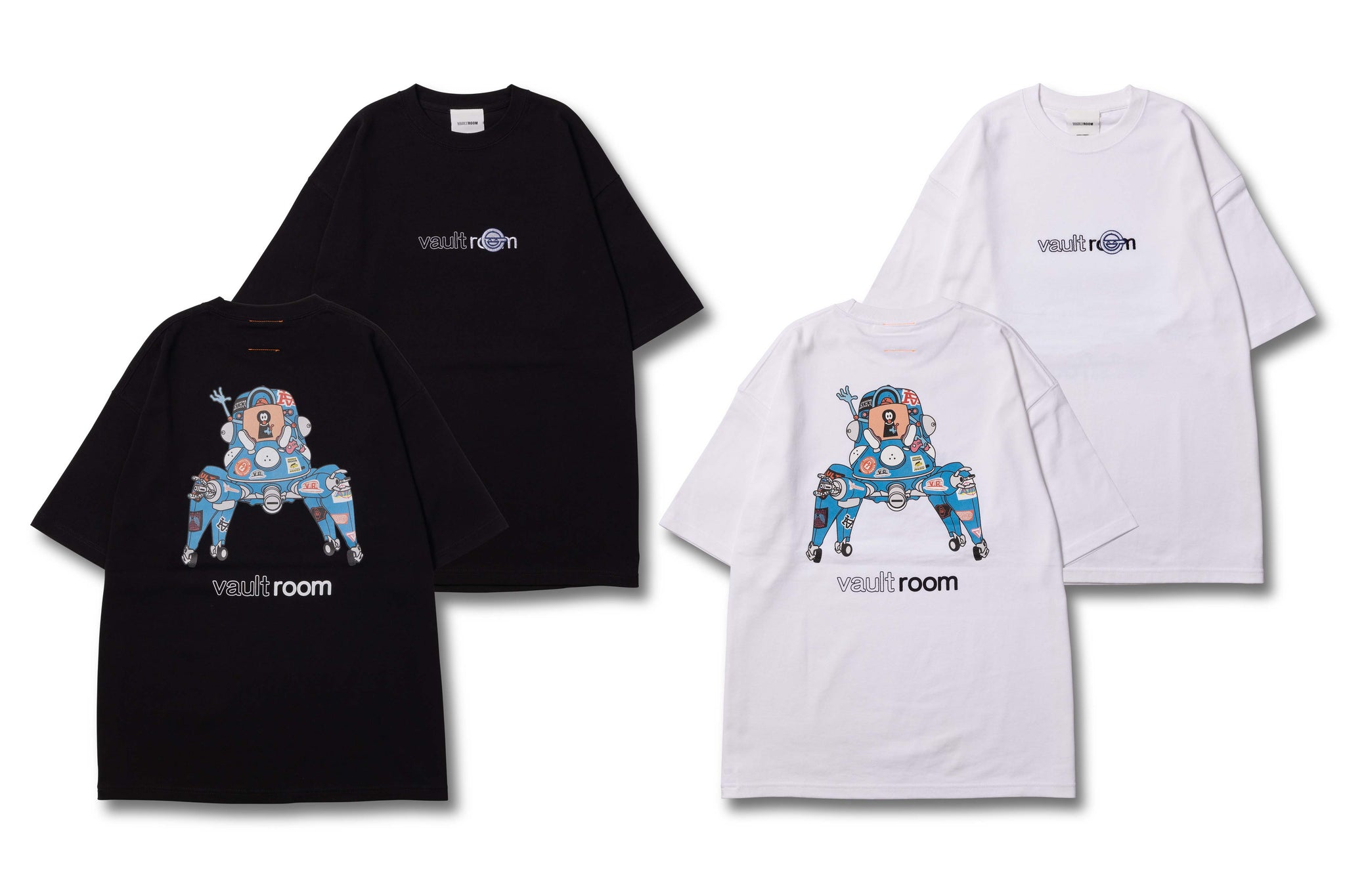 vaultroom 攻殻機動隊 TACHIKOMA TEE / WHT