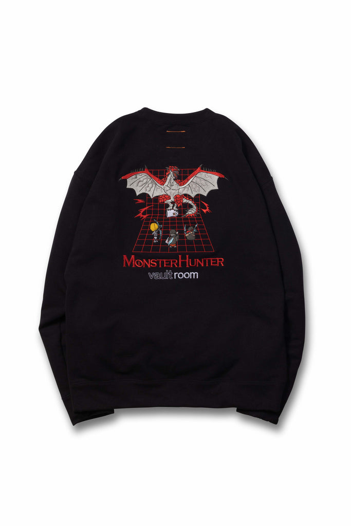 VR × Rathalos CREWNECK / BLK – VAULTROOM