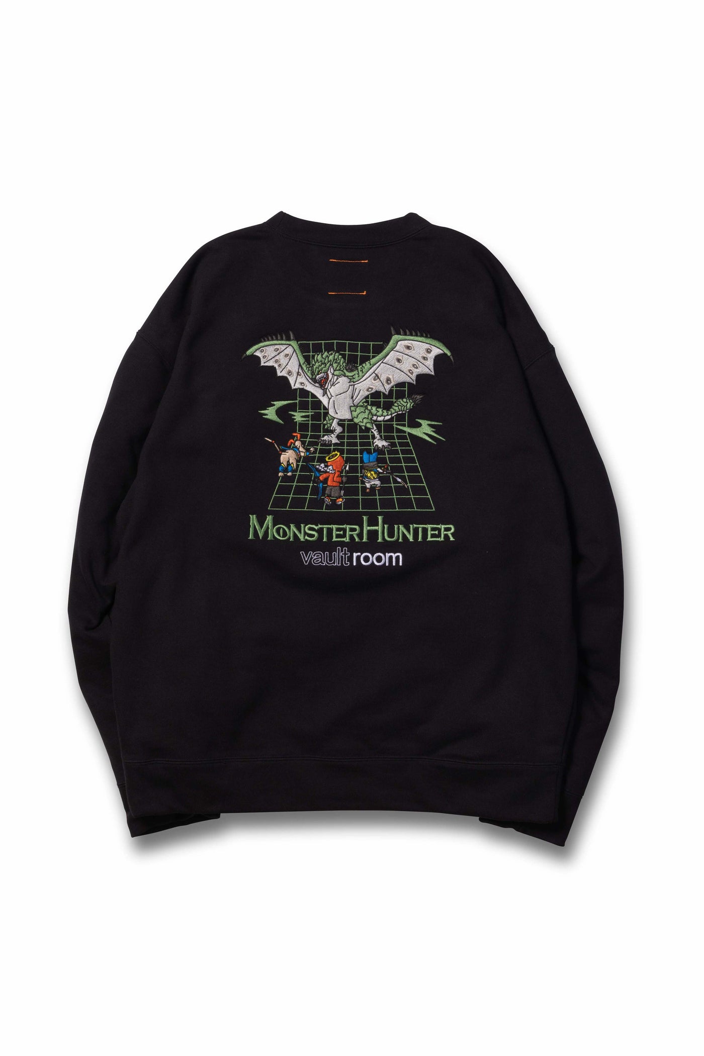 VR × Rathian CREWNECK / BLK XL-