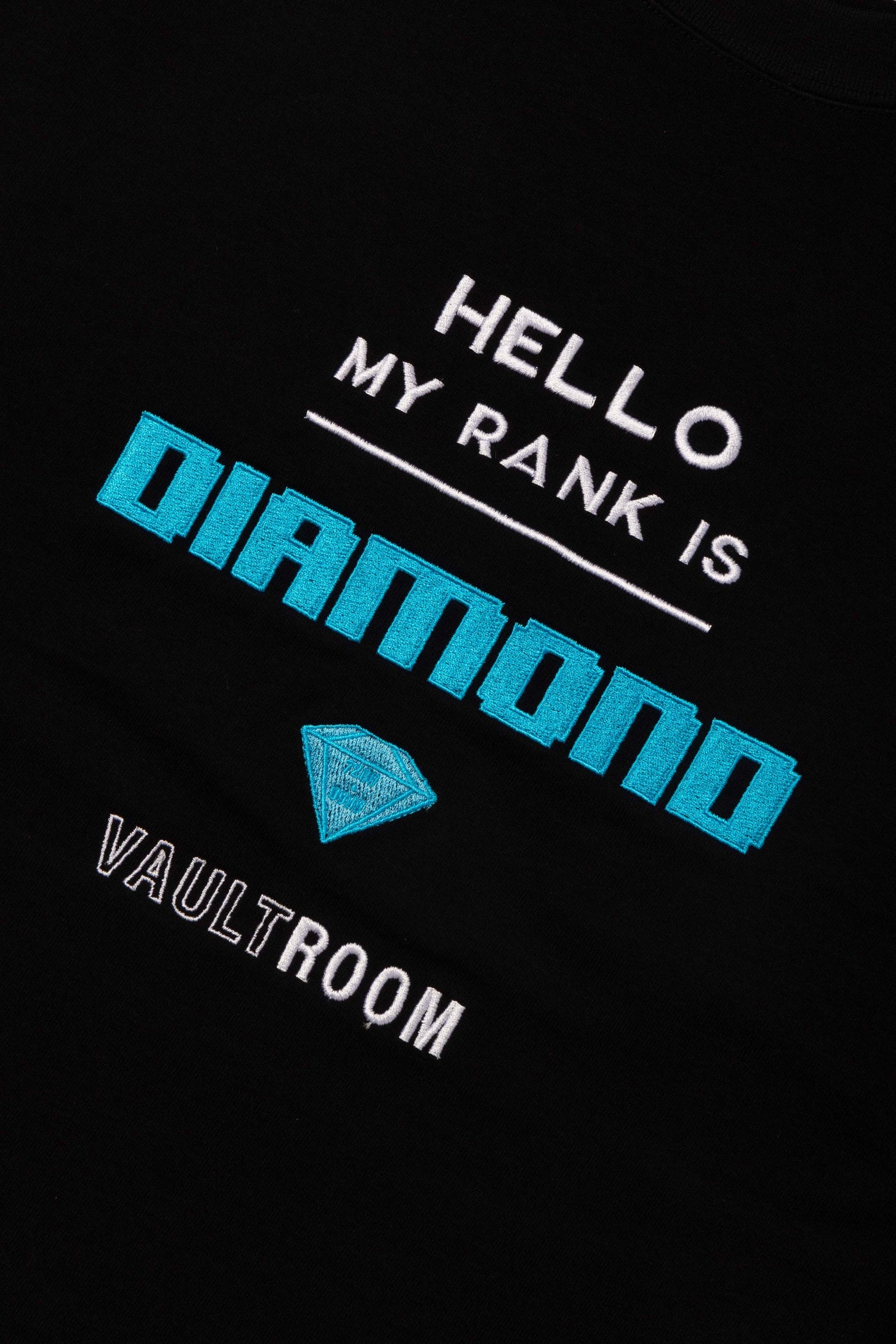 在庫あり/即出荷可】 L/S DIAMOND vaultroom TEE BLK【サイズ:L】 / T