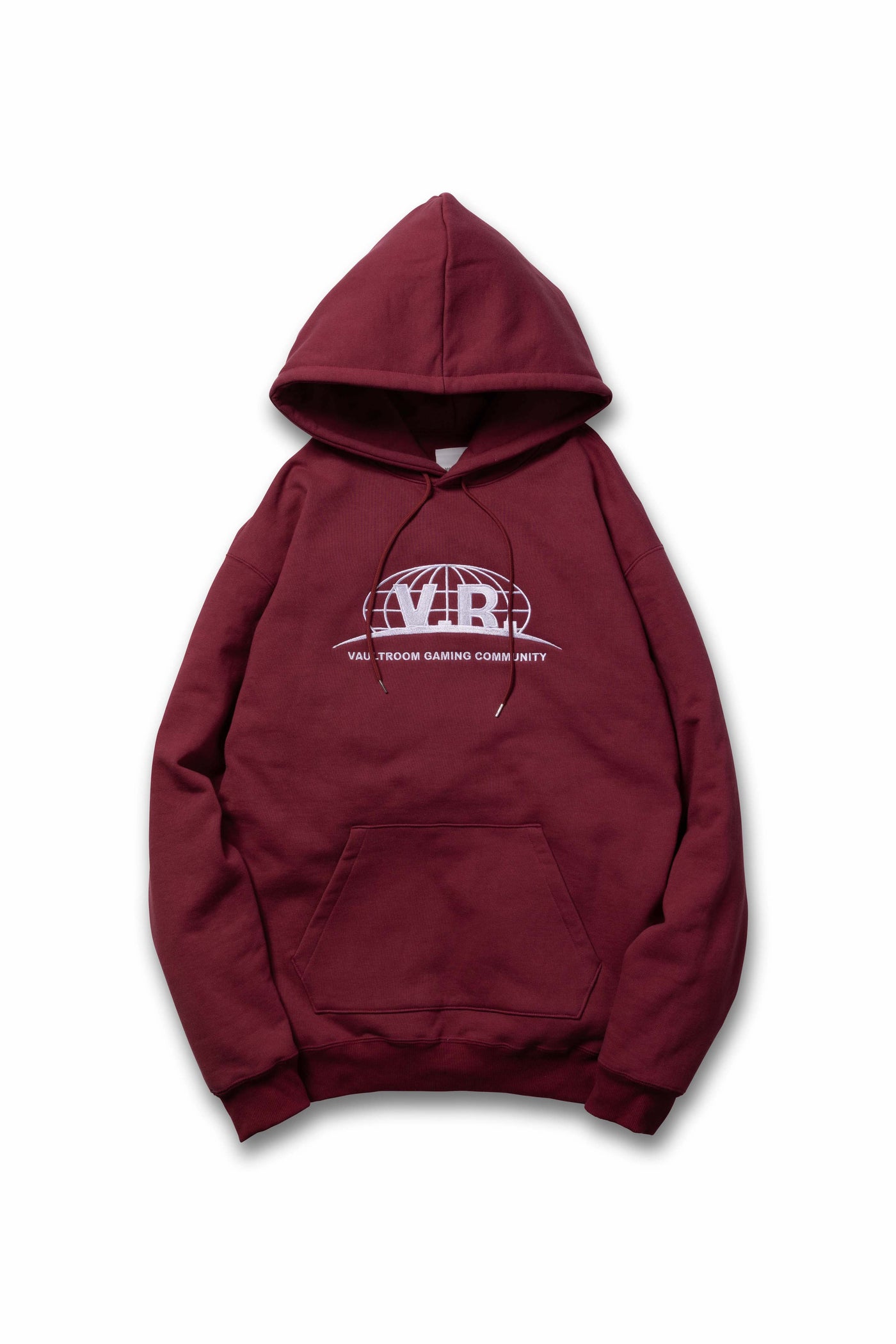 EARTH LOGO HOODIE / BURGUNDY – VAULTROOM