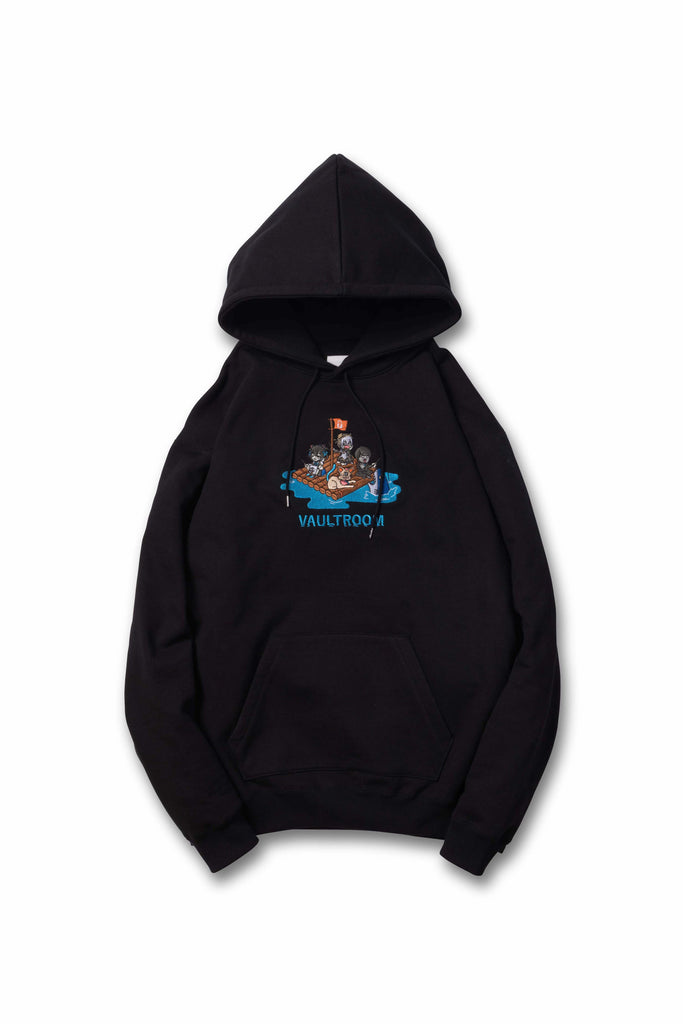 濃いピンク系統 vaultroom FISHING HOODIE / BLACK Lサイズ | www