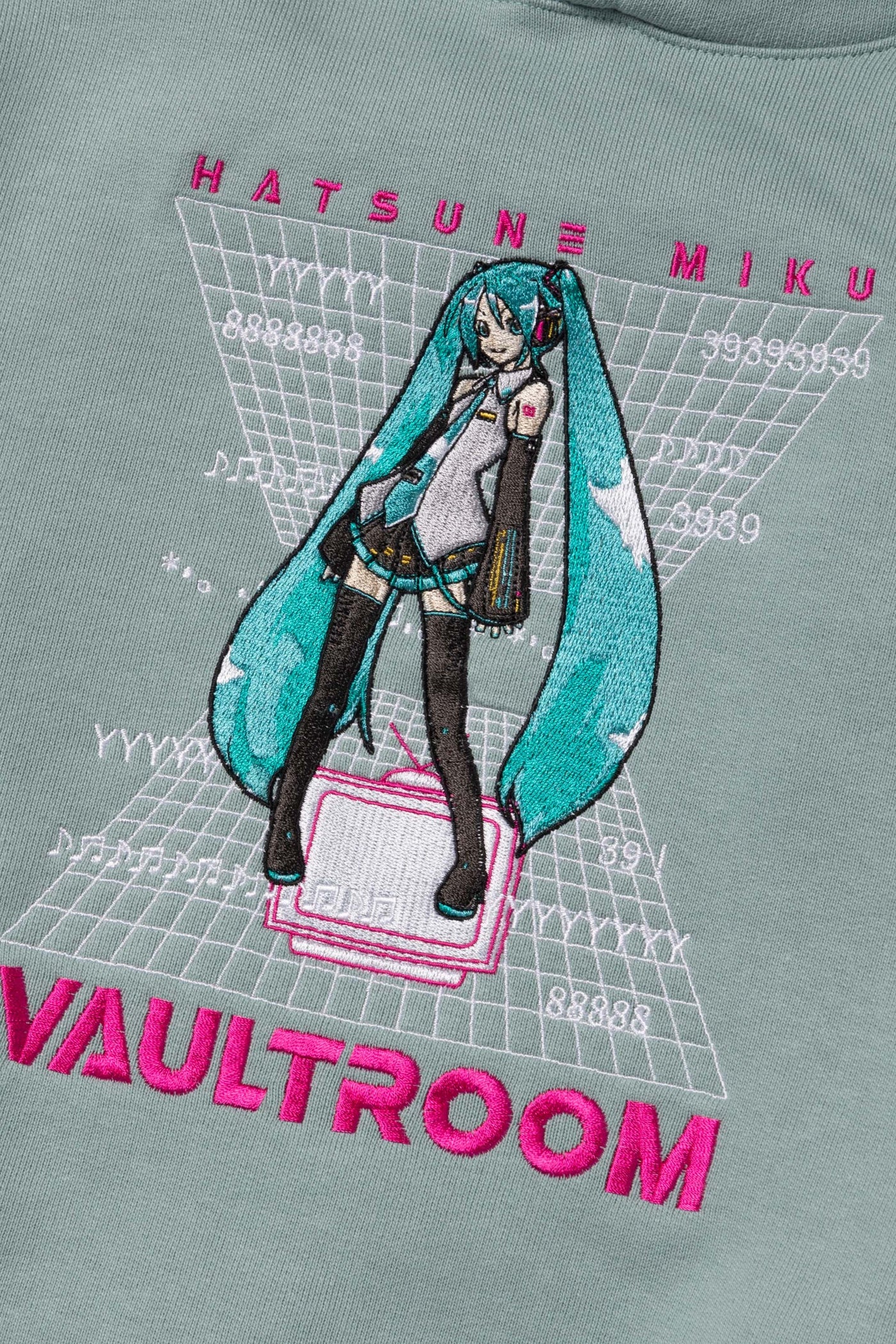 新品未使用vaultroom x 初音ミク VR × HOODIEＬ