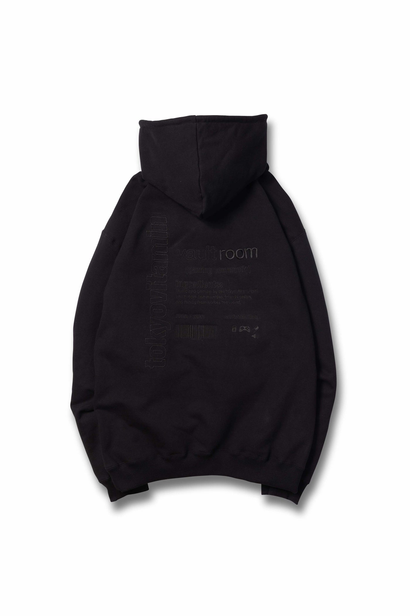 vaultroom × tokyovitamin HOODIE / BLACK – VAULTROOM