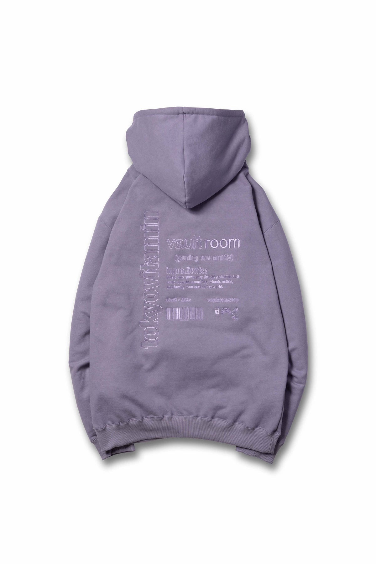 vaultroom × tokyovitamin HOODIE / PURPLE M トップス オンライン最