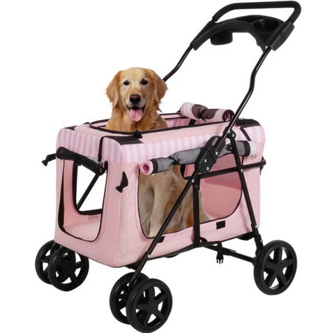 Stroller Large Dogs Luxury, Louis Vuitton Dog Stroller