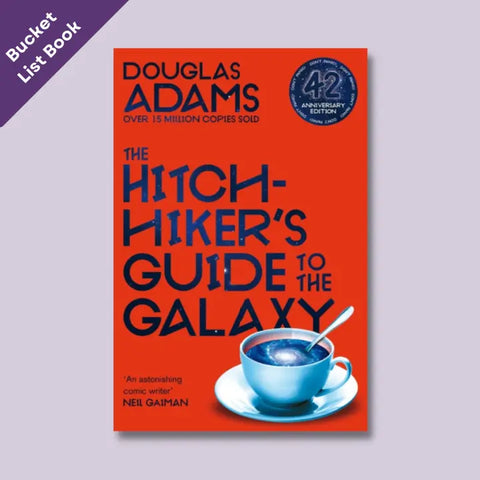 The Hitchhikers Guide To The Galaxy by Douglas Adams, our literary classic choice for this month's Paperback Down Subscription Box