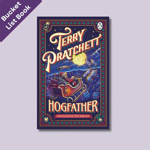 The Hogfather by Terry Practchett - our classic book choice for this month's book and chocolate subscription box.