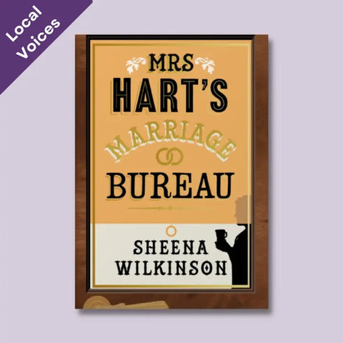 An image of the cover of Mrs Hart's Marriage Bureau by Sheena Wilkinson, a book by a Northern Irish author and our featured local voices choice for the June Paperback Down Subscription and Gift Box