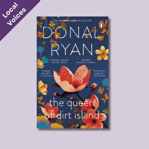 The Queen of Dirt Island by Donal Ryan - our Irish author book choice for this month's book and chocolate subscription box.