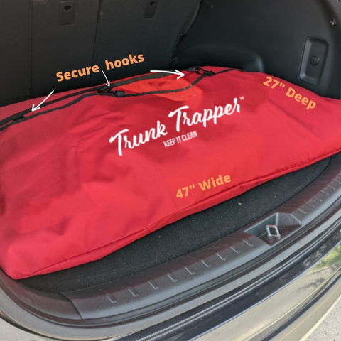  Vehicle Trunk Storage Bag and Organizer - red