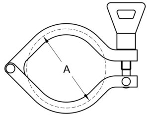 Wing Nut I-Line Clamp (13IS)