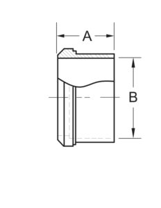 Long Plain Bevel Seat Ferrule (14A)