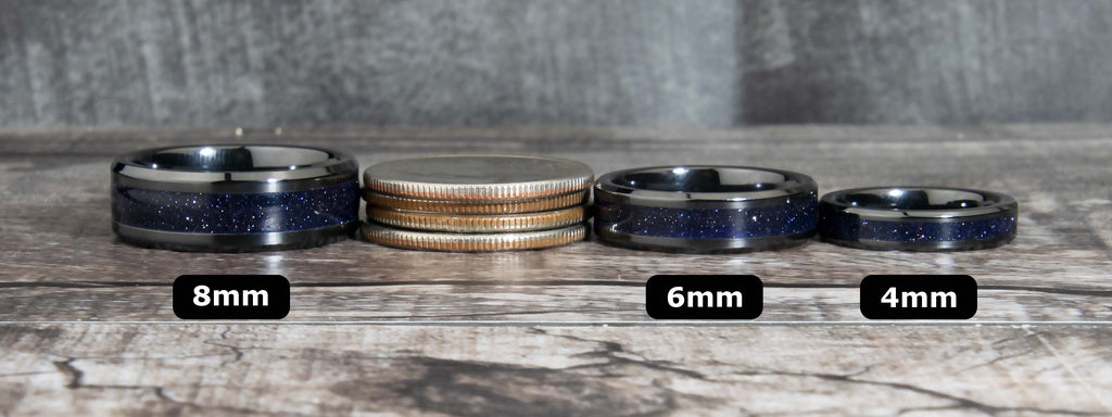 Ring Width Comparison To US Quarters - Which Ring Width To Choose - Copperbeard Jewelry