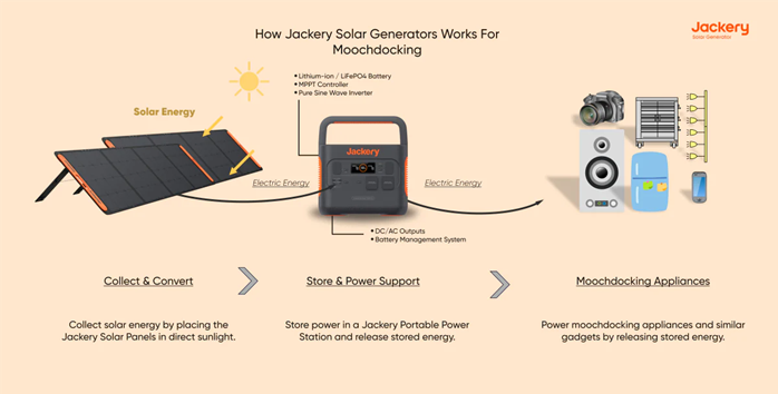 how jackery solar generator works for moochdocking