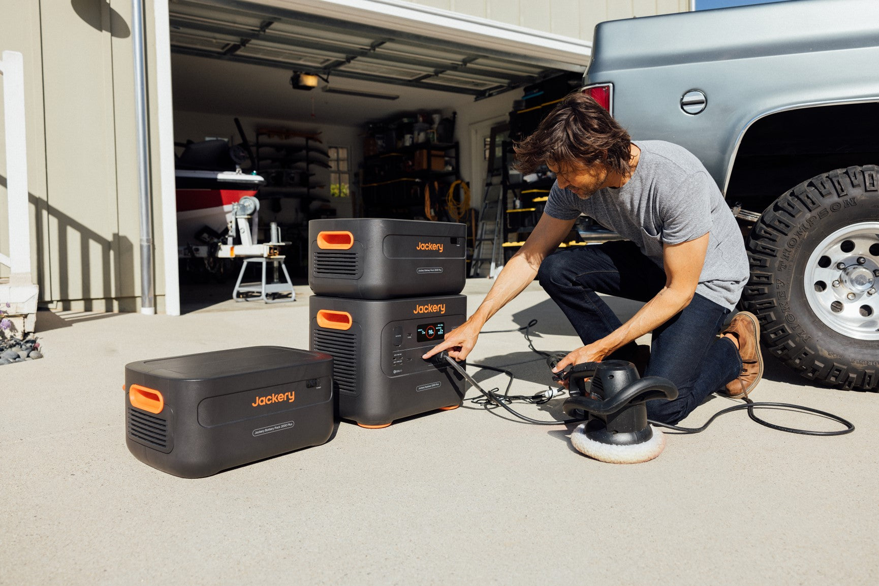 Jackery solar generator for off-grid tiny house