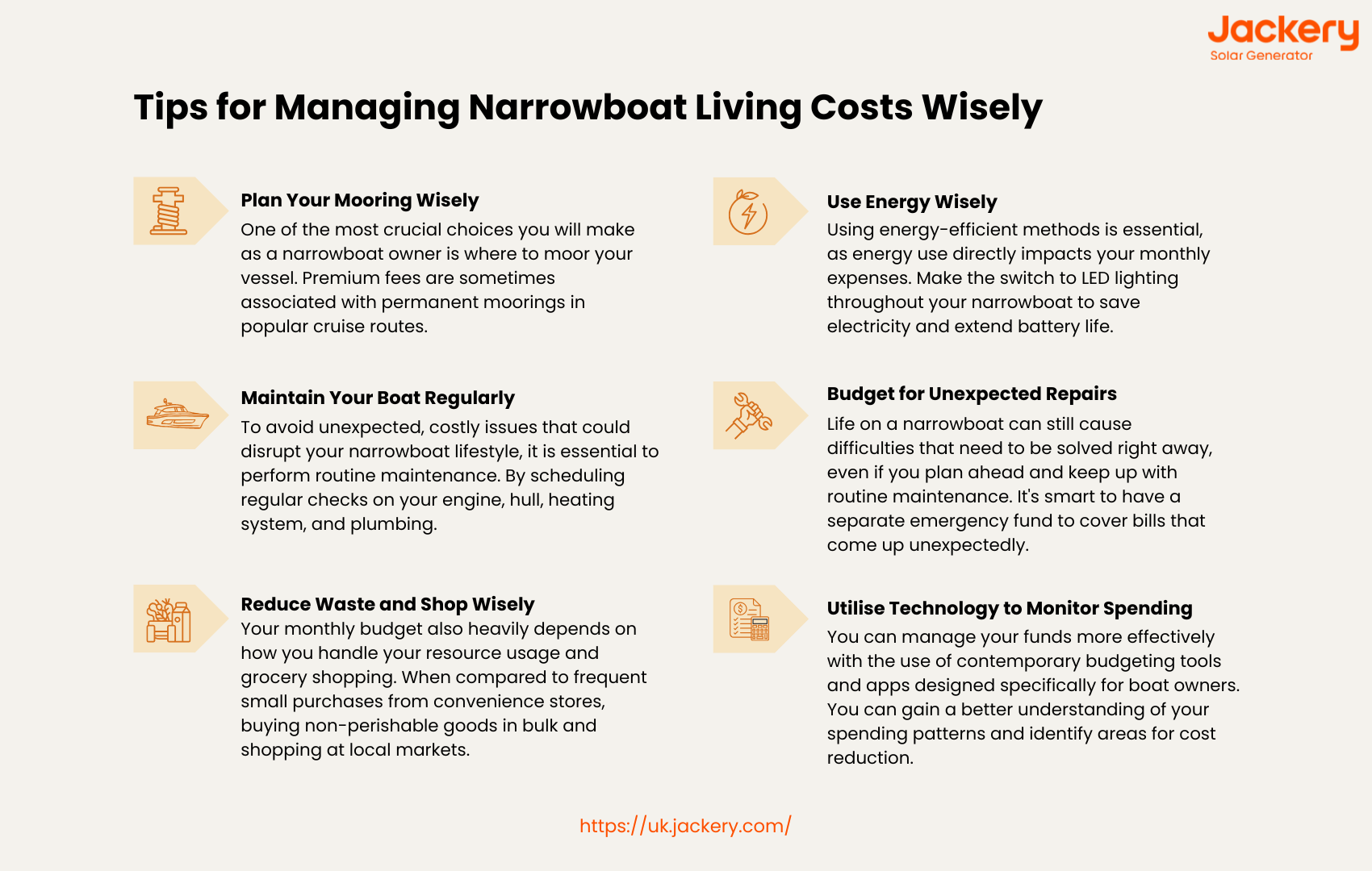 tips for managing narrowboat living costs