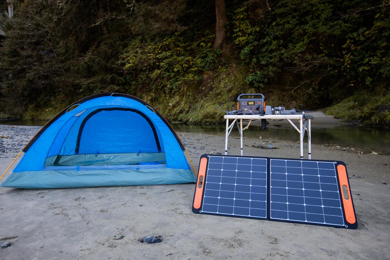 Jackery portable power station easily power camping appliance