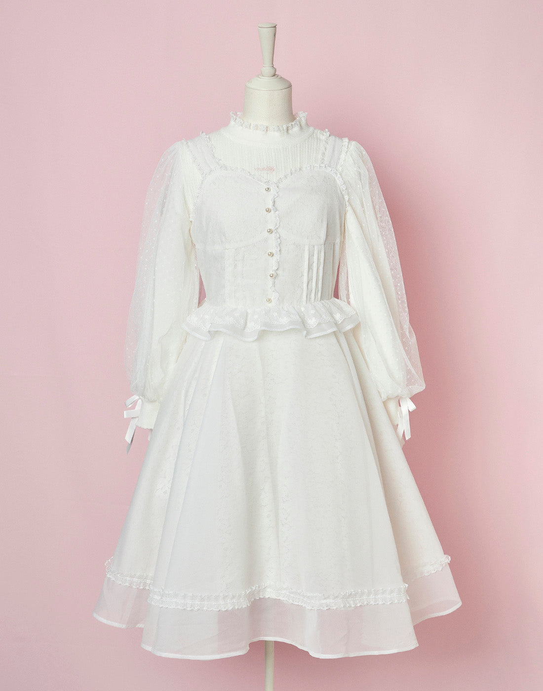 sugary swan lace ワンピース メルメモ-