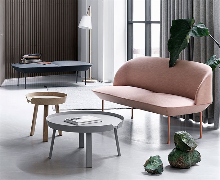 北歐風客廳裝潢風格: Muuto Pull 立燈 / Oslo 沙發 / Around 邊桌