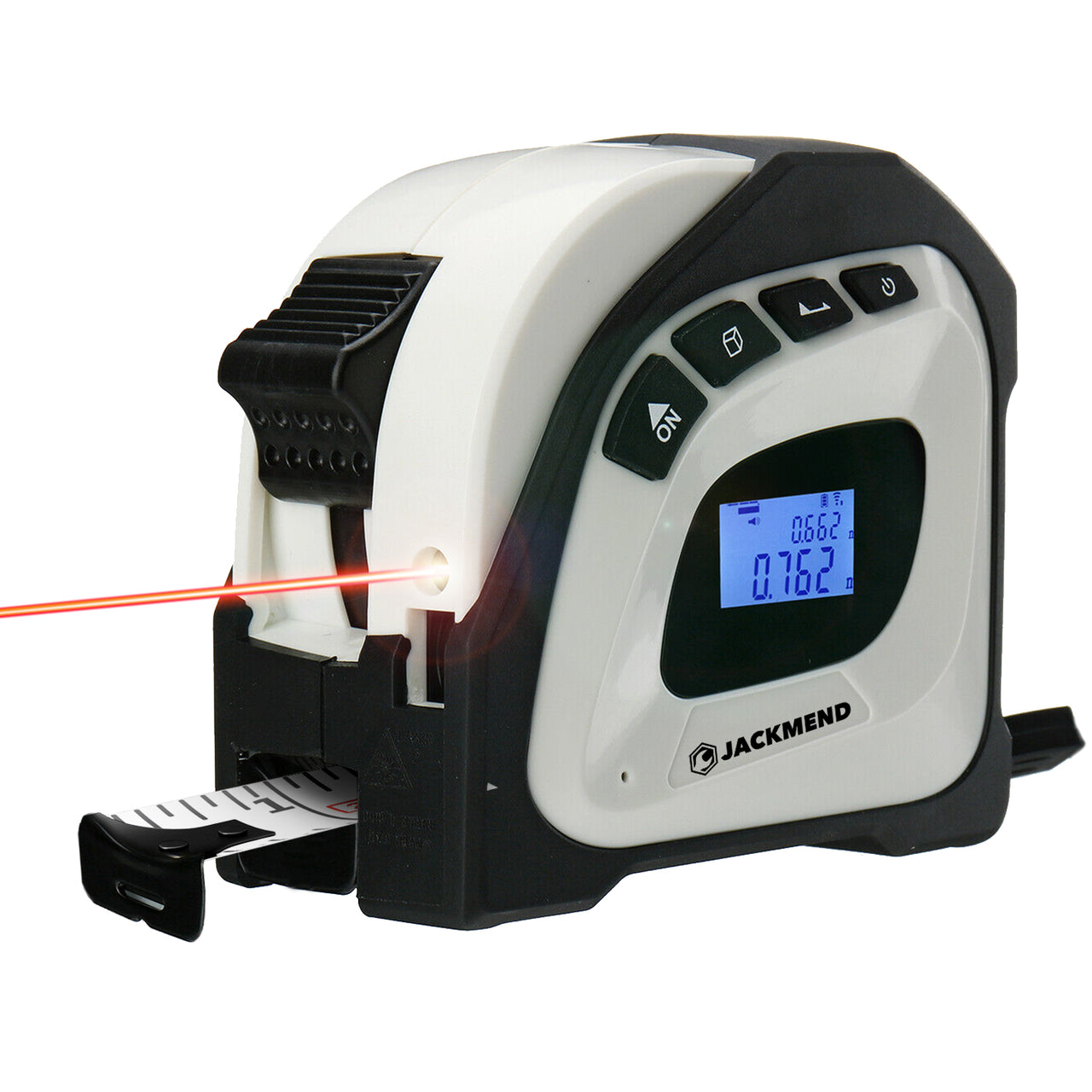 Berri Kilauea Mountain Rationalisatie JACKMEND 2 in 1 Laser Rolmaat - Meeteenheid in Centimeter en Inches –  jackmend.co