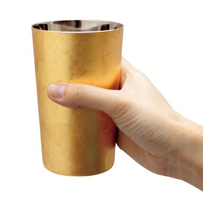 This tumbler has a vertical design which is perfect for highballs.
