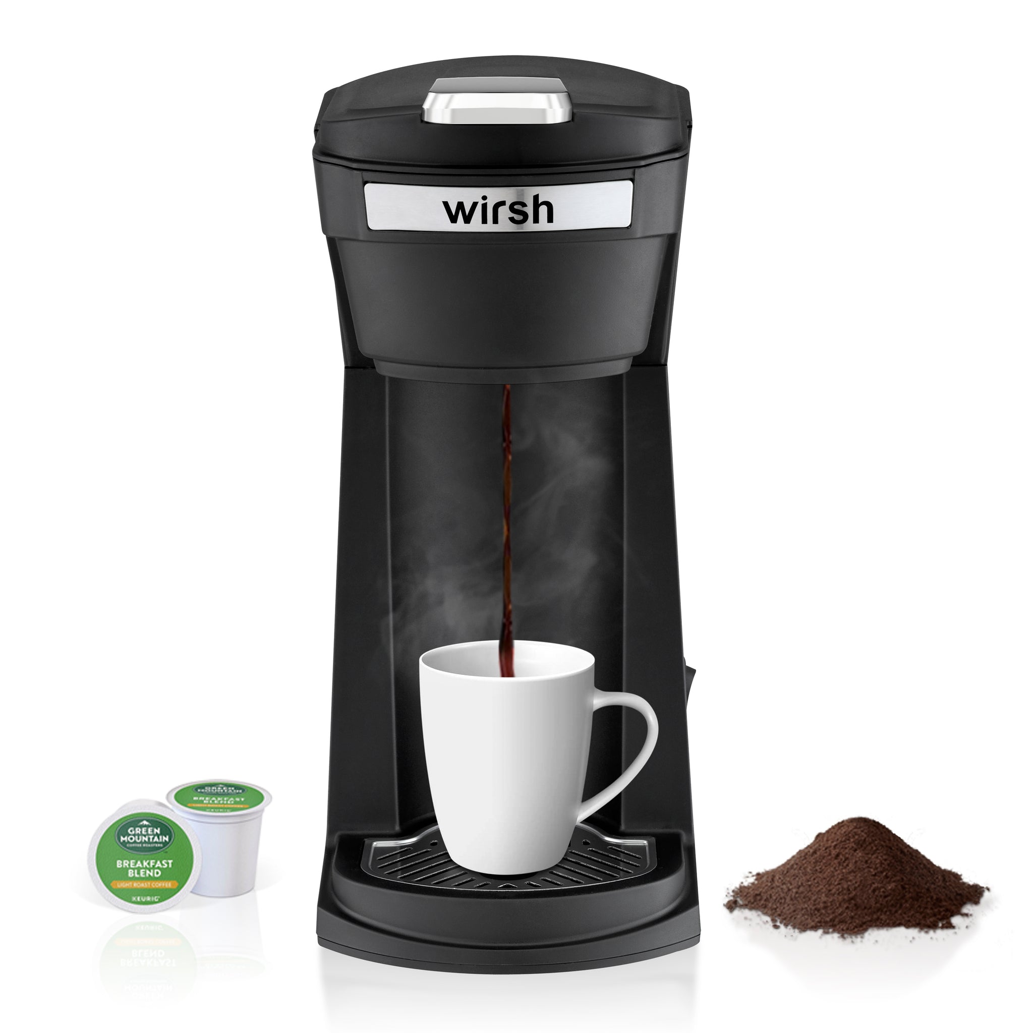 Mixpresso 2-In-1 Single Cup Coffee Maker & 14oz Travel Mug Combo, Portable  & Lightweight Personal Drip Coffee Brewer & Tumbler Advanced Auto Shut Off