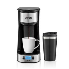 Wirsh Coffee Grinder – with 5.3oz. Stainless Steel Removable Bowl, 200W Electric Grinder