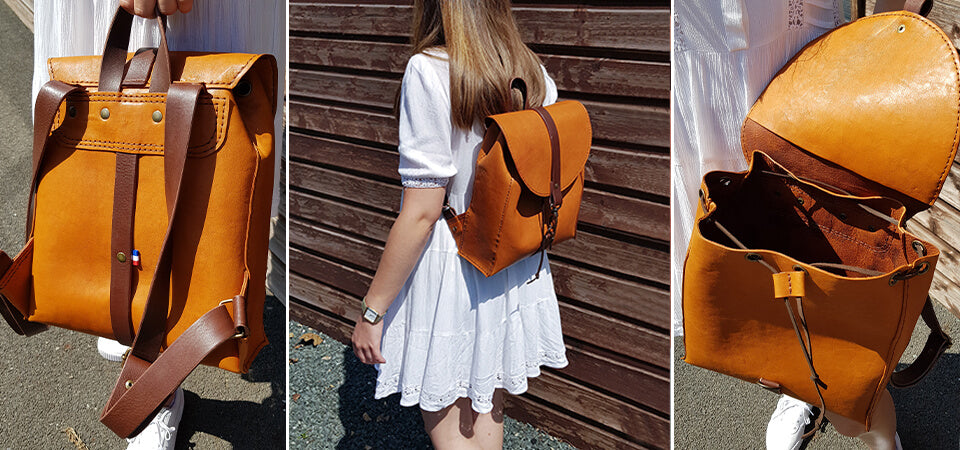 sheepskin backpack