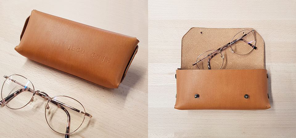 DIY Leather glasses case