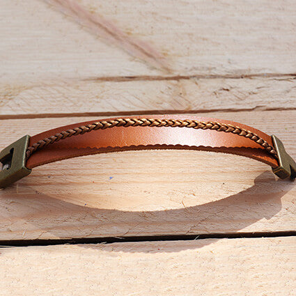 DIY leather bracelet