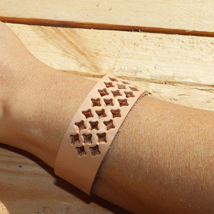 DIY leather bracelet