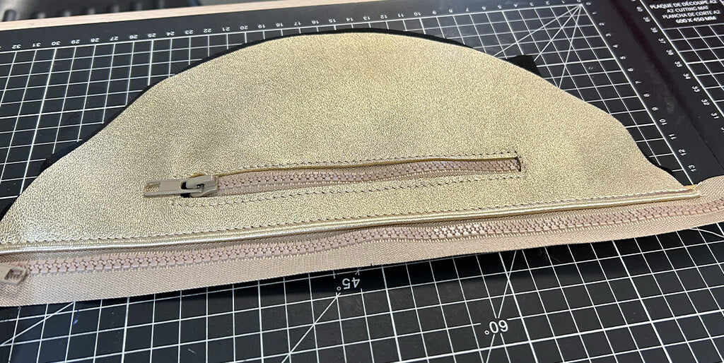 pochette banane cuir tuto