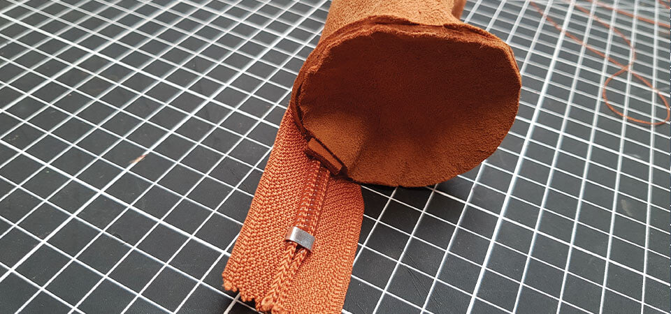 DIY leather pencil case
