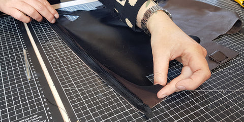 DIY leather toiletry bag