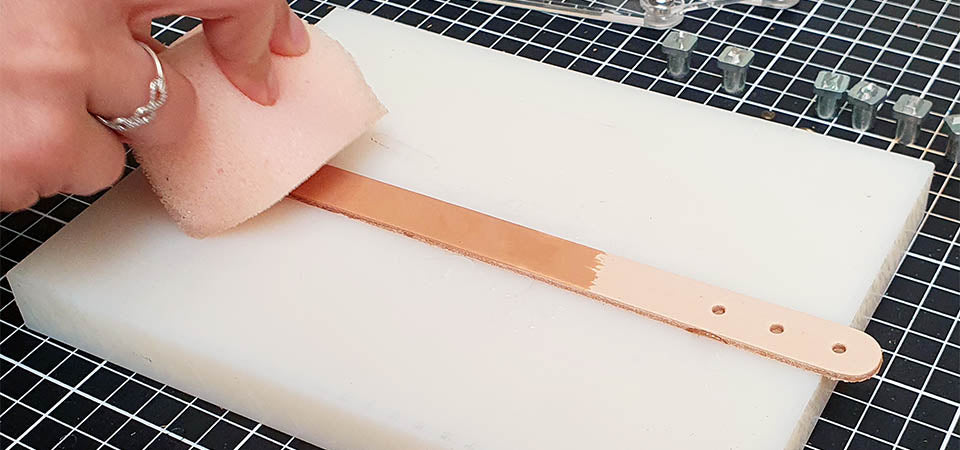 DIY leather napkin ring