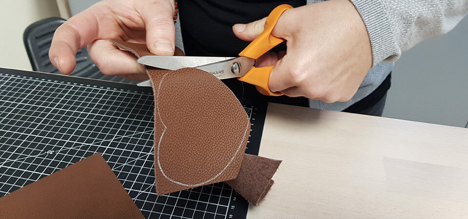 cut the leather pieces